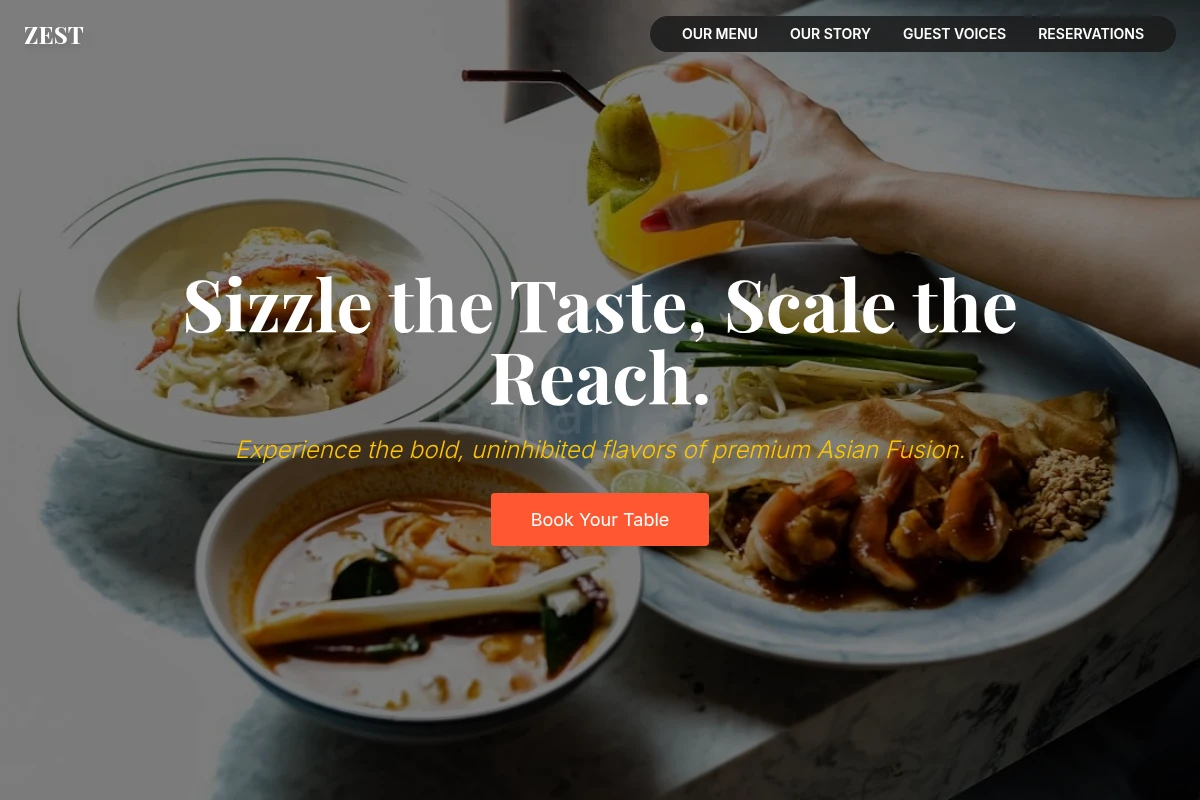 Zest Asian Fusion Food